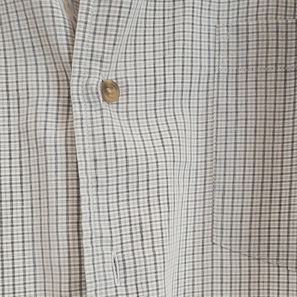 Croft & Barrow Gray Striped Short Sleeve Shirt - Picture 3 of 4